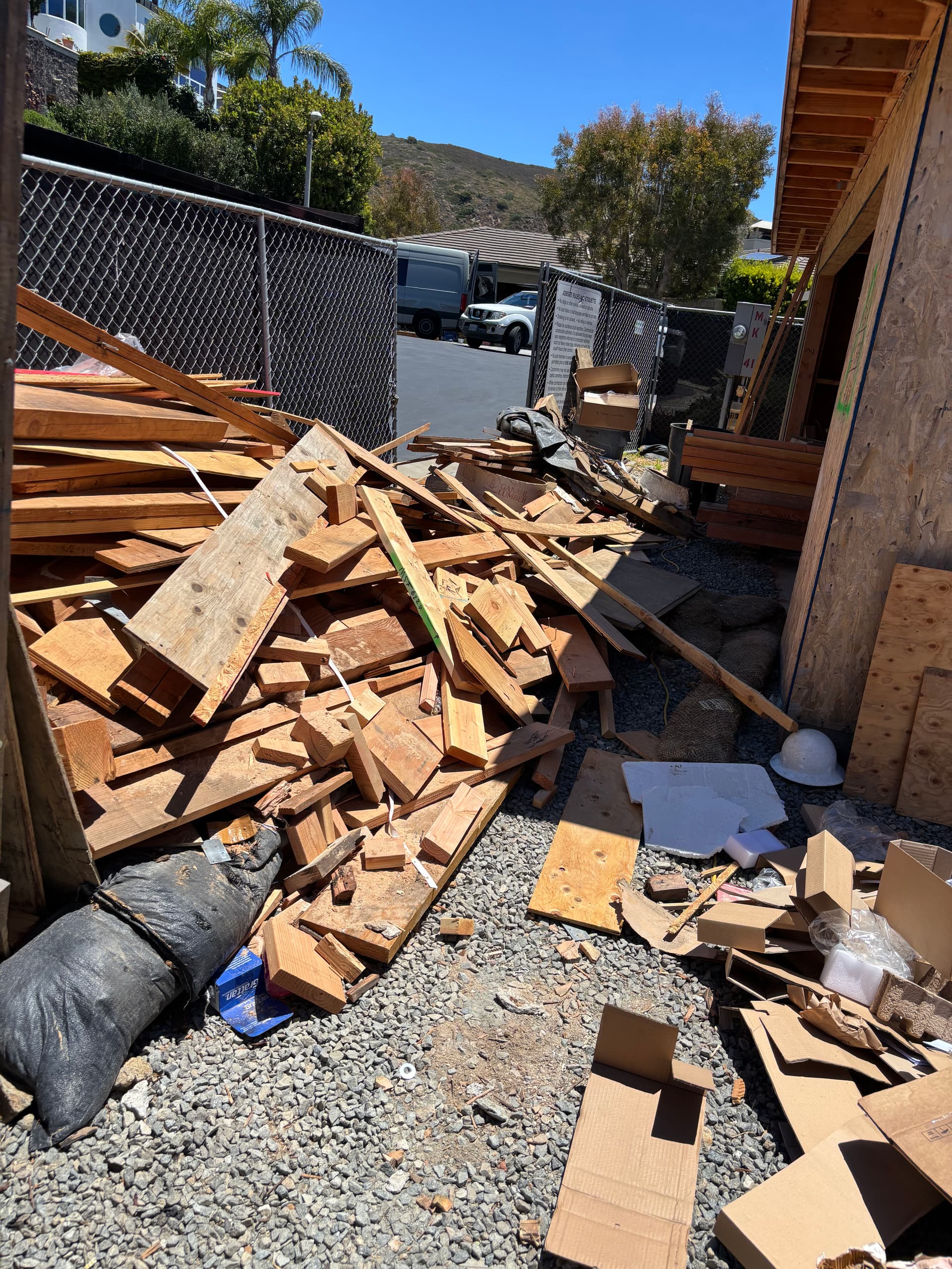 Construction Debris Removal at Two Orange County Job Sites image