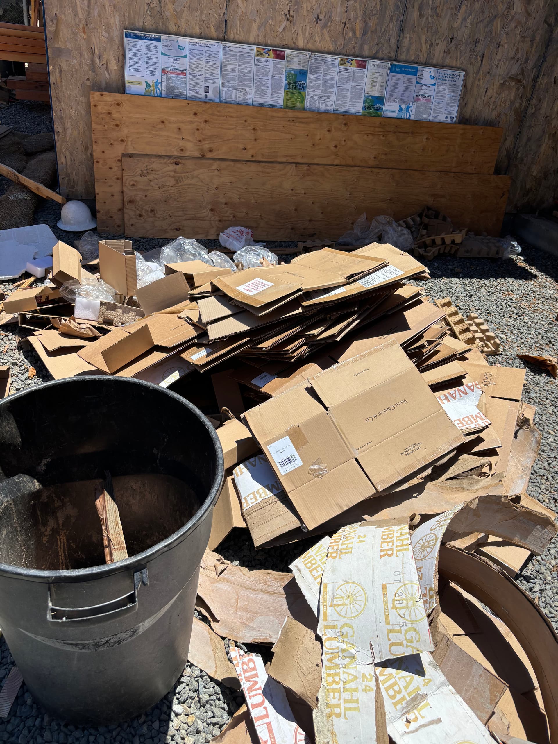 Gallery photos for Construction Debris Removal at Two Orange County Job Sites: Image #1