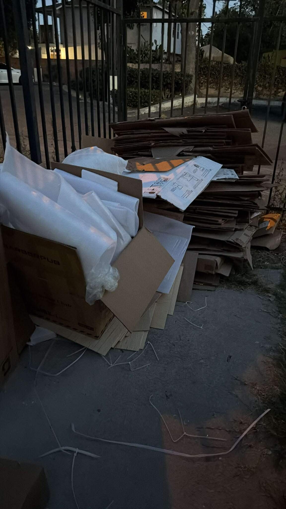 Gallery photos for Cardboard and Trash Cleared Out at a South Gate Business: Image #1